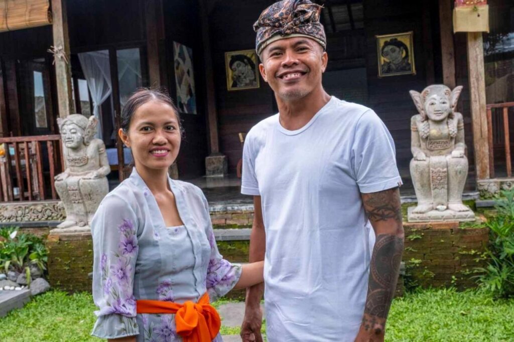 Wayan and Wulan in Tano Home Villas. 